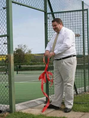 opening a new fourth court at beckford tennis club